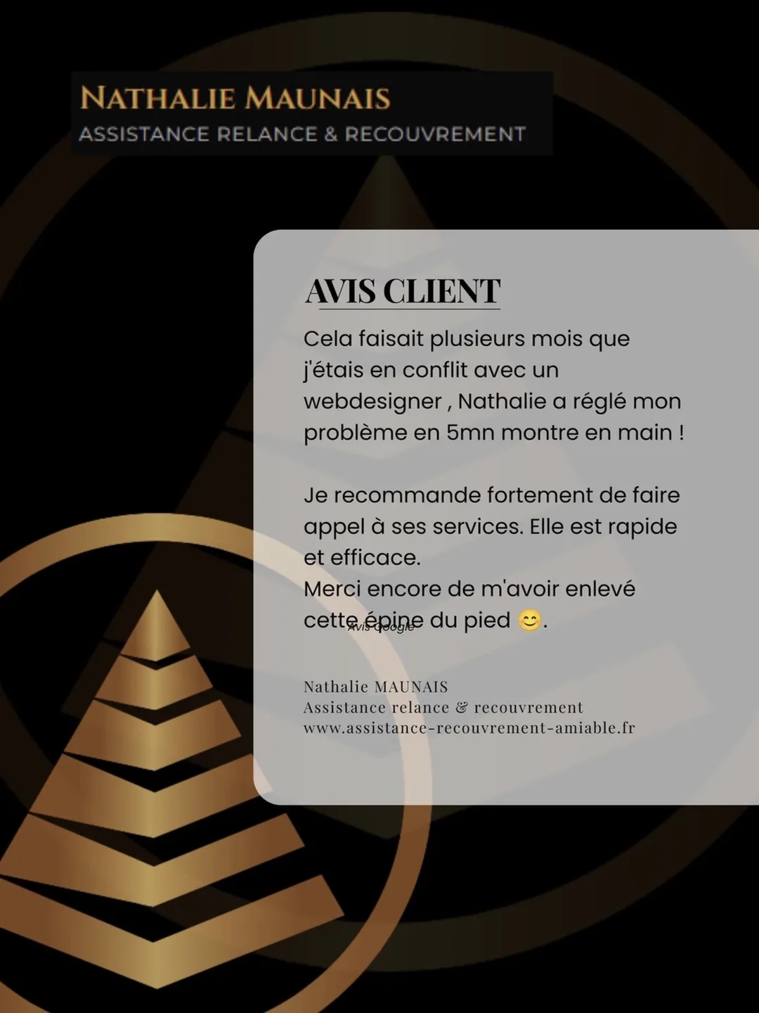 MERCI A MES CLIENTS